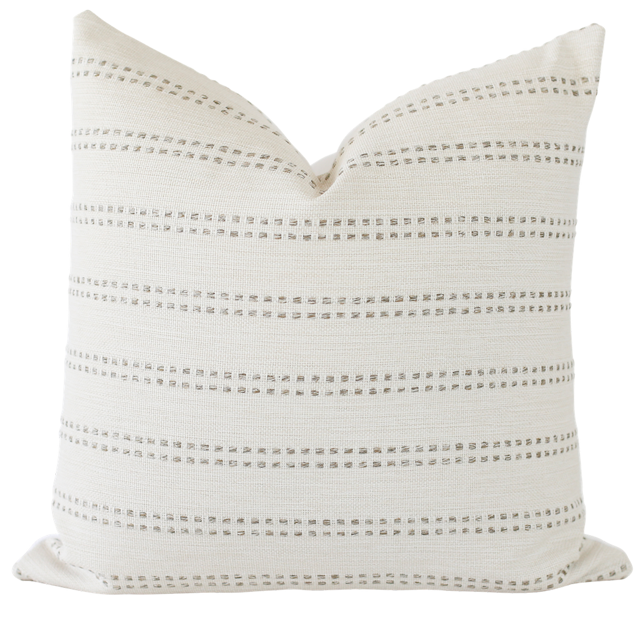 Tatum Grey Stripe Pillow Cover